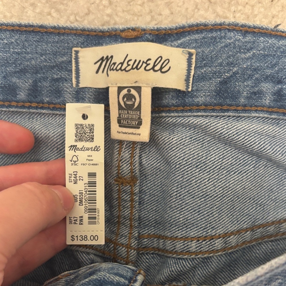 Madewell Blue Boyfriend Jeans - Picture 2 of 2